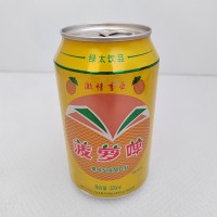 定制灌装贴牌听装320ml菠萝啤碳酸饮料