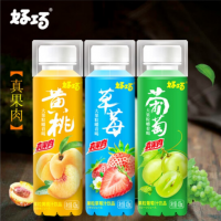 好巧葡萄果粒果汁饮料428ml*15瓶整箱