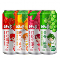 好巧果粒果汁果肉饮料490ml*8瓶