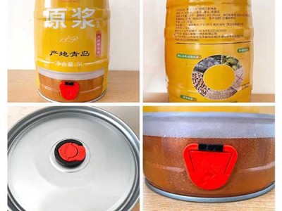 精酿中秋版原浆啤酒高浓度5L10斤桶箱装小麦白啤