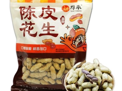 380克陈皮花生   厚承陈皮花生批发