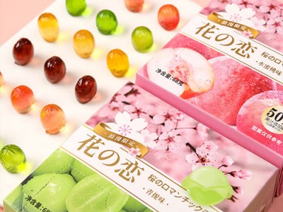 脱普网红糖剥皮软糖盒装糖果花恋果汁软糖零食
