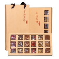 云南传统黑糖姜茶老红糖块18颗粒独立礼盒包装特产