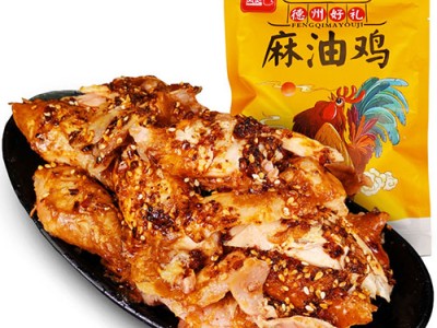 凤起 正宗德州麻油鸡500g 麻辣味熟食零食