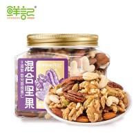 鲜记 混合坚果250g/罐 开心果碧根果腰果核桃仁休闲零食