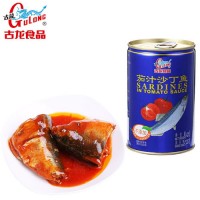 古龙食品 茄汁沙丁鱼 厦门特产即食鱼罐头425g